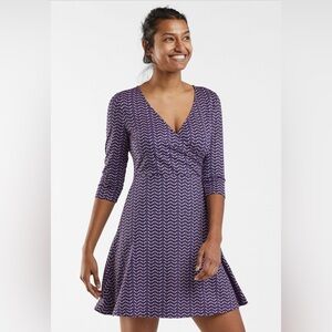 Title Nine Wrapper’s Delight Dress faux wrap gorpcore athleisure